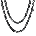 Mens Chain Stainless Steel Necklace Curb Cuban Link Neck Chains Mens Gifts for Fathers Day Dad